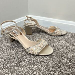 Badgley Mischka Taylin Heeled Sandal with Appliqués